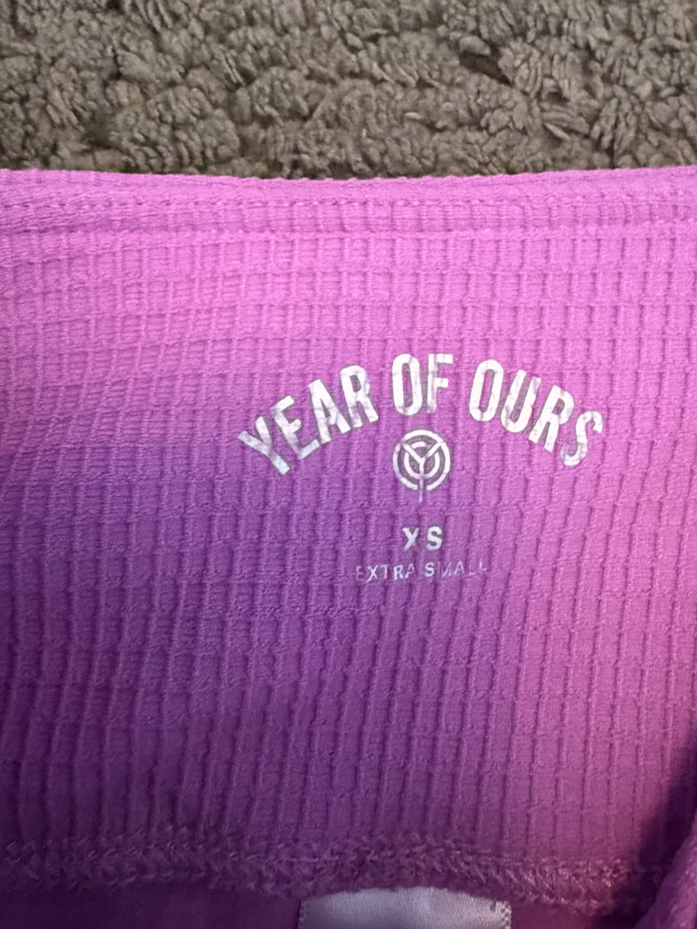 Year Of Ours Lavender Ribbed Leggings View 4